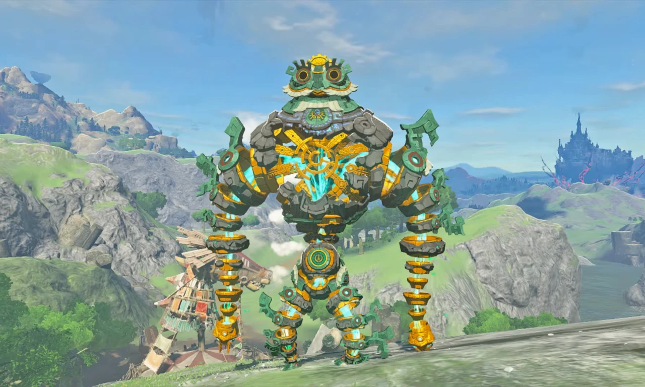 Vow of Minera Guide: Mineru's Construct in action in Zelda: Tears of the Kingdom