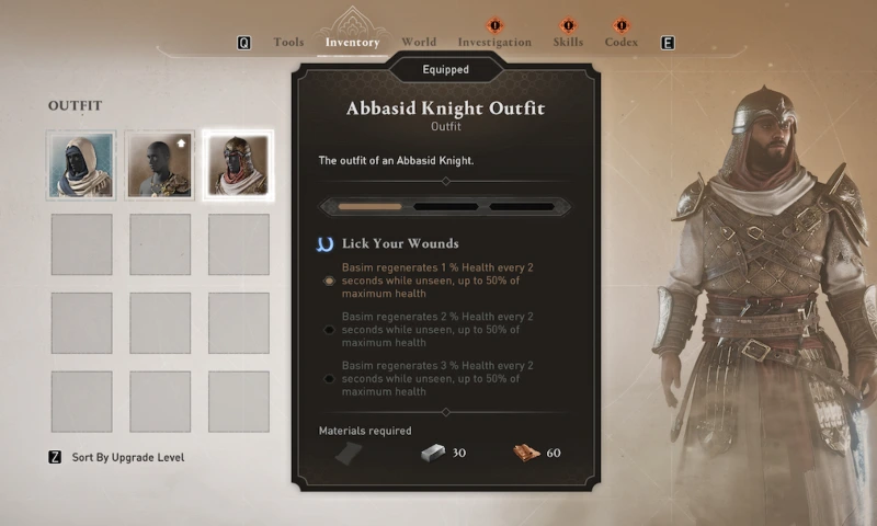 AC Mirage Abbasid Knight Outfit