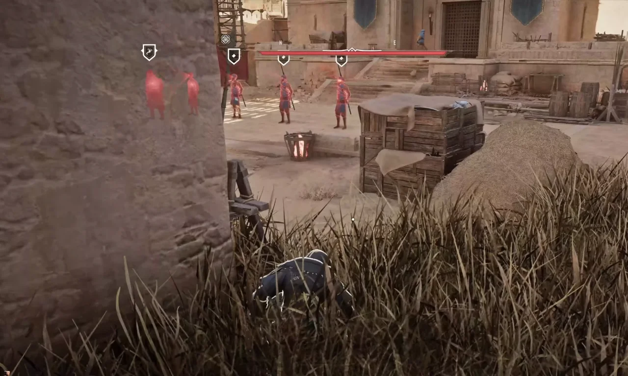 Utilizing Assassin's Creed Mirage Assassin's Focus to mark targets.