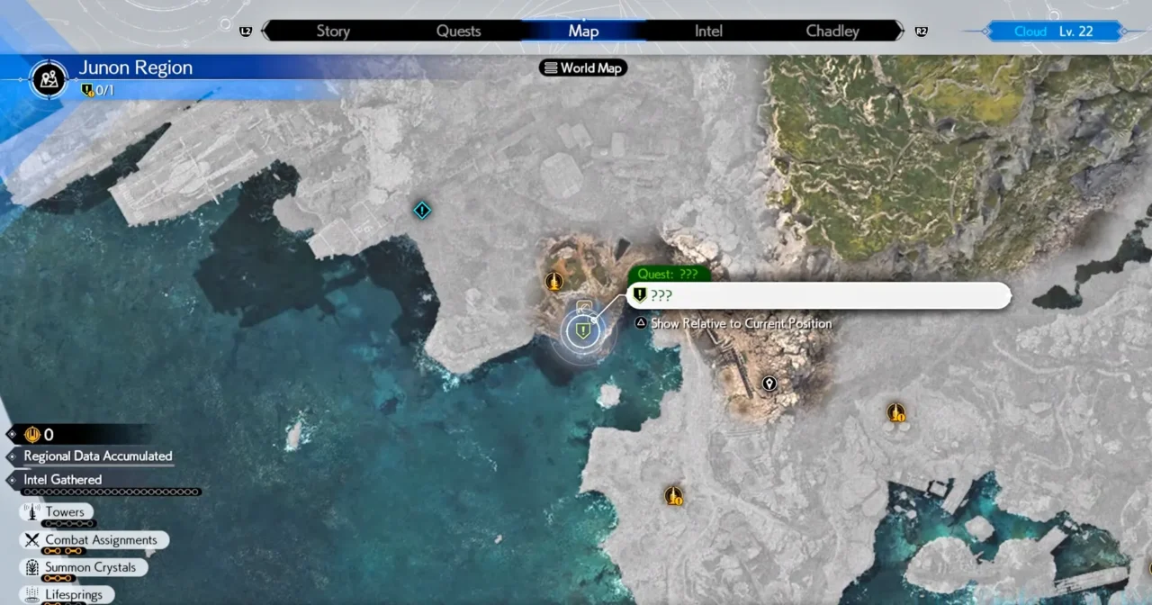 Final Fantasy 7 Rebirth Stuck in a Rut Map Location