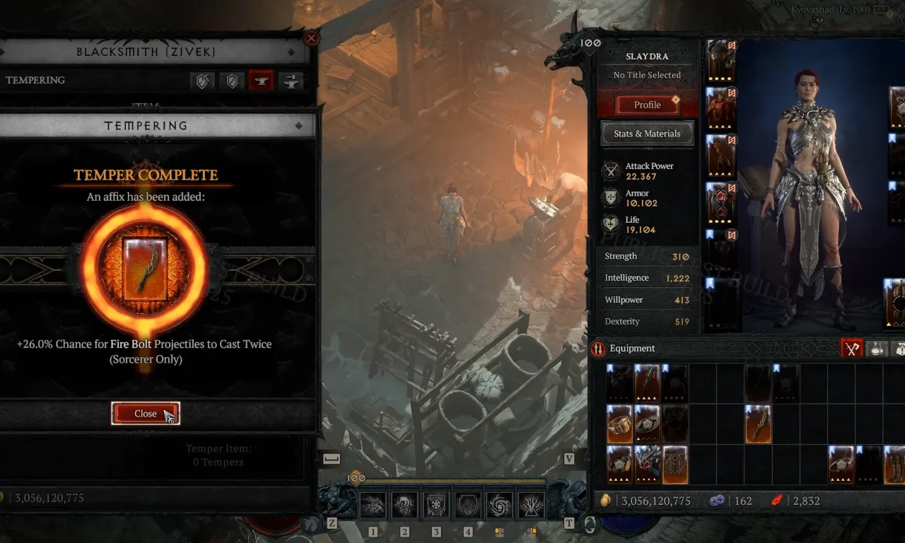 Diablo 4 Tempering & Masterworking