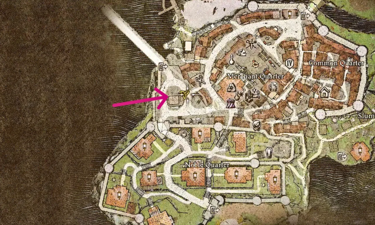 Oxcart Station Map Location in Dragon's Dogma 2.