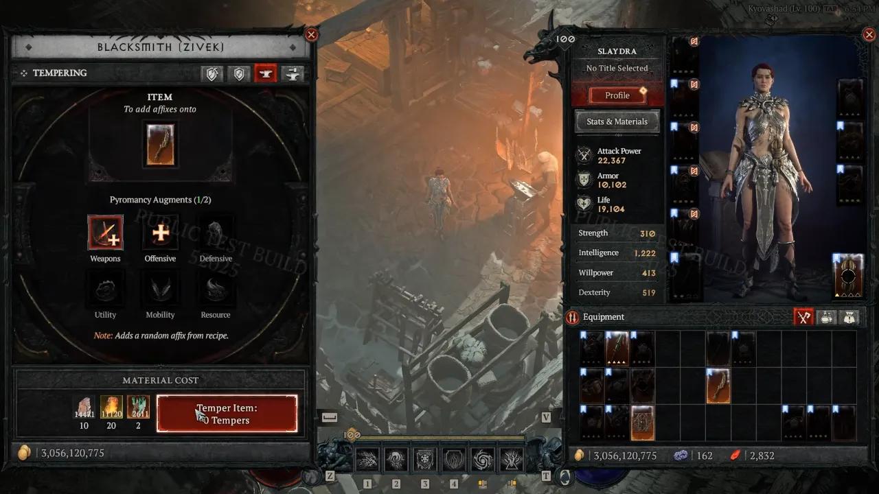 Diablo 4 Tempering System
