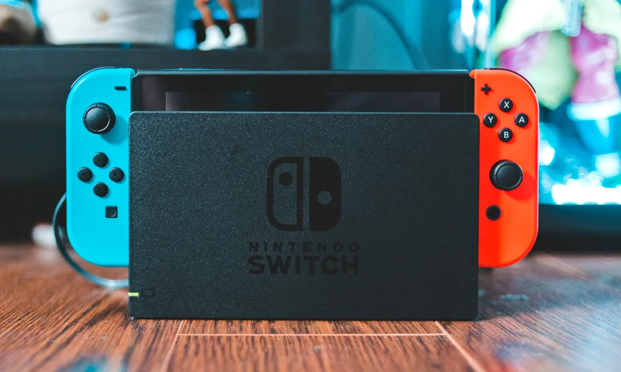 Nintendo Switch on the table.