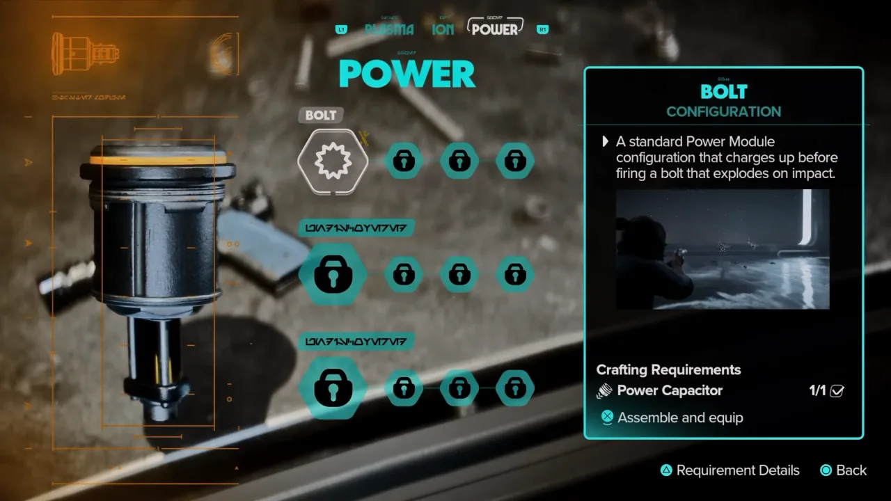 Powr Module for Bolt Bast Modification in Star Wars Outlaws