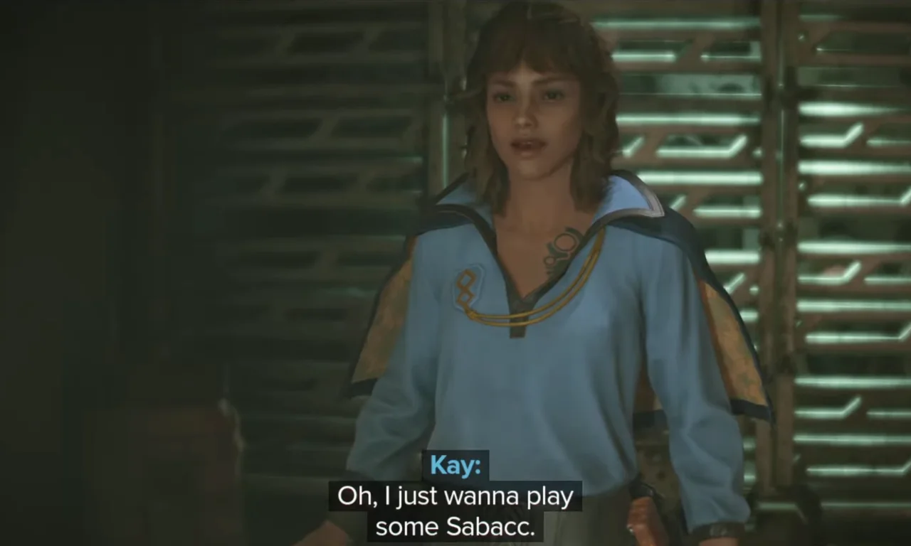 Kay entered the Kaslo's parlor in Star Wars Outlaws