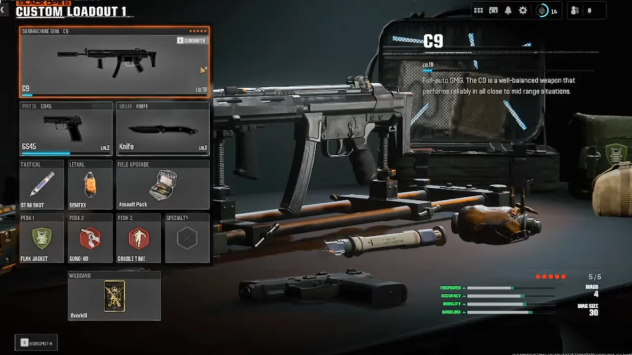 Black Ops 6 C9 Gun