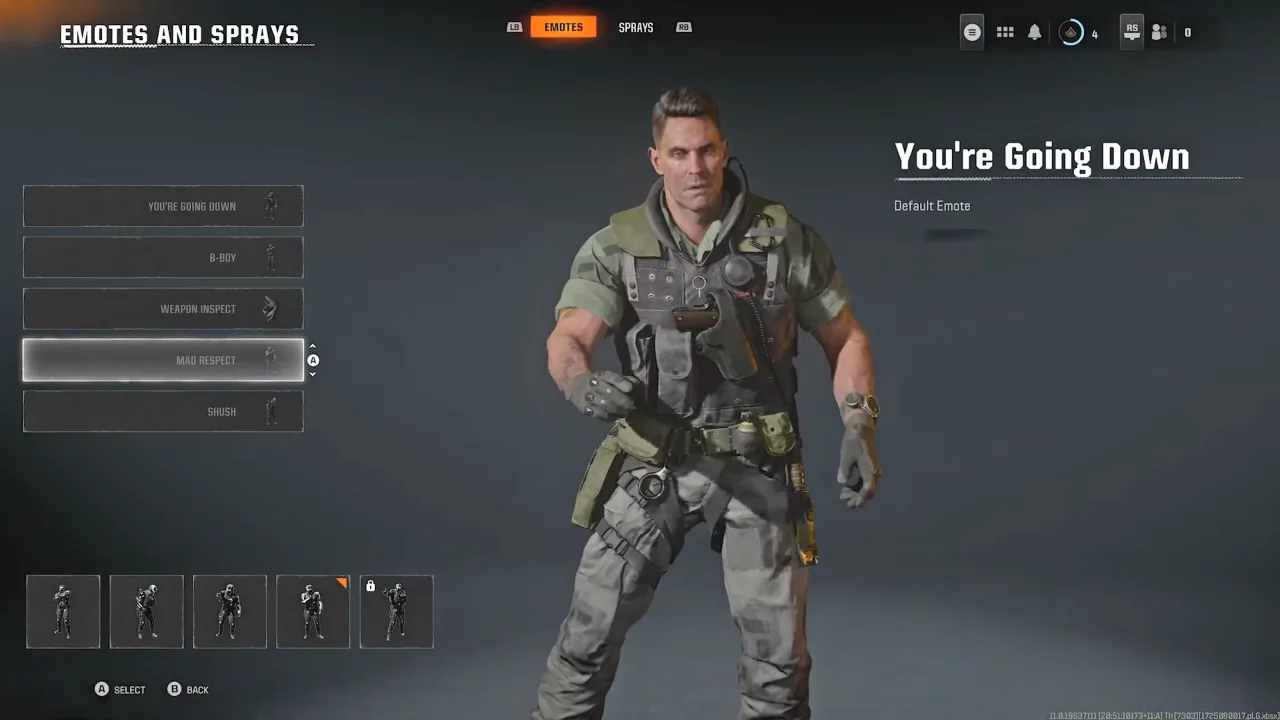 Character using emote in COD Black Ops 6