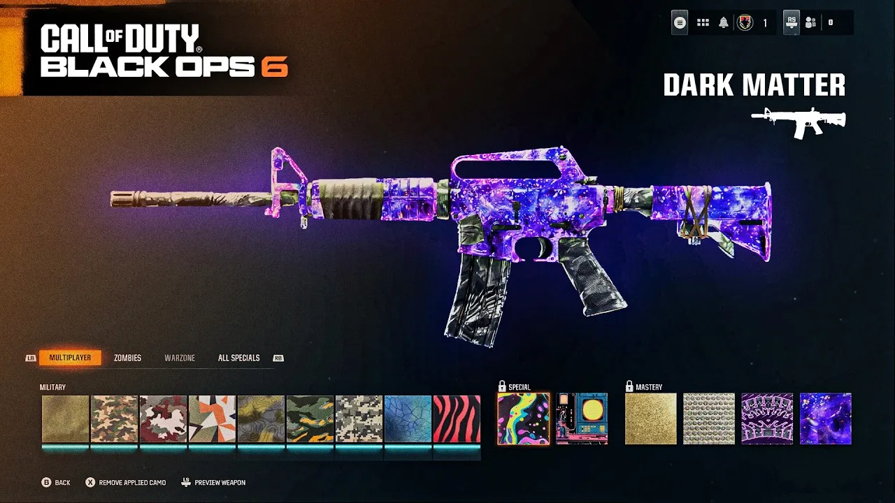 Black Ops 6 Mastery Camo