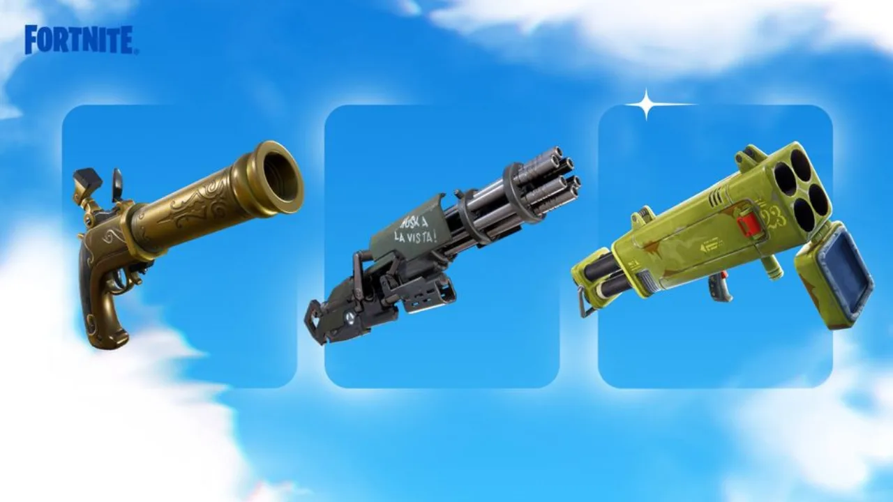 Fortnite OG Reload Unvaulted and Vaulted Weapons