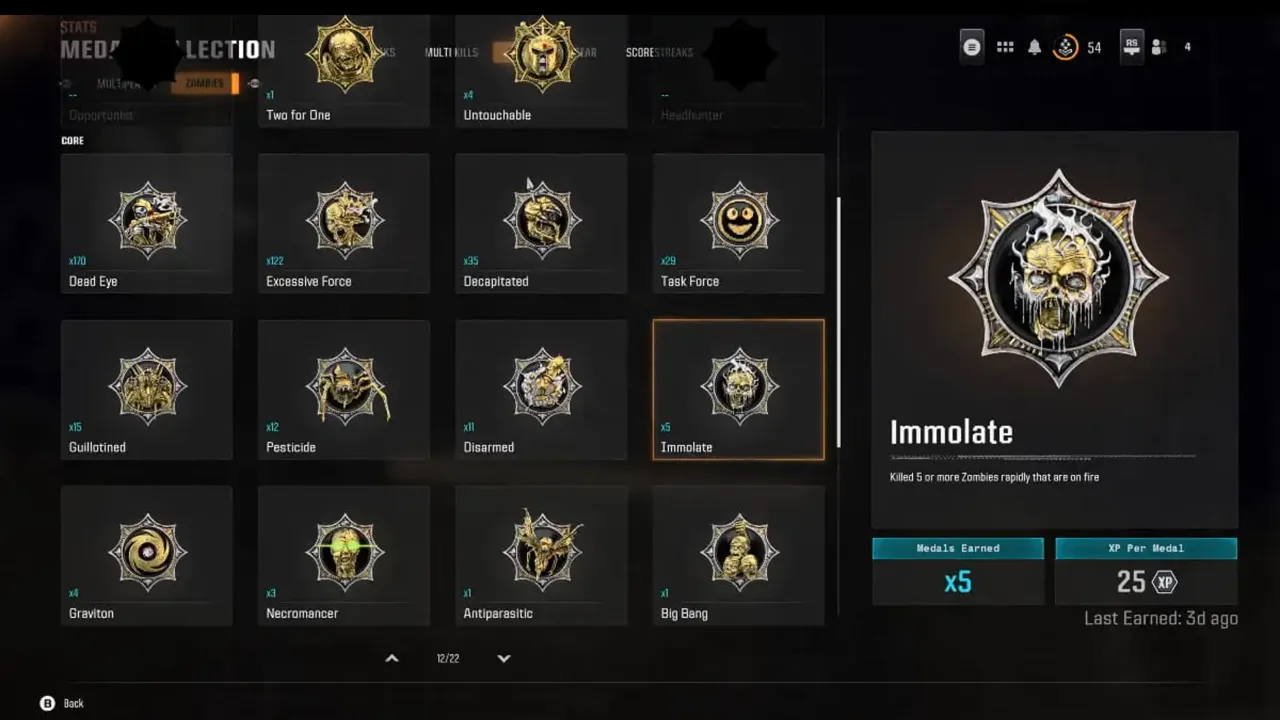 Black Ops 6 Immolate Medal