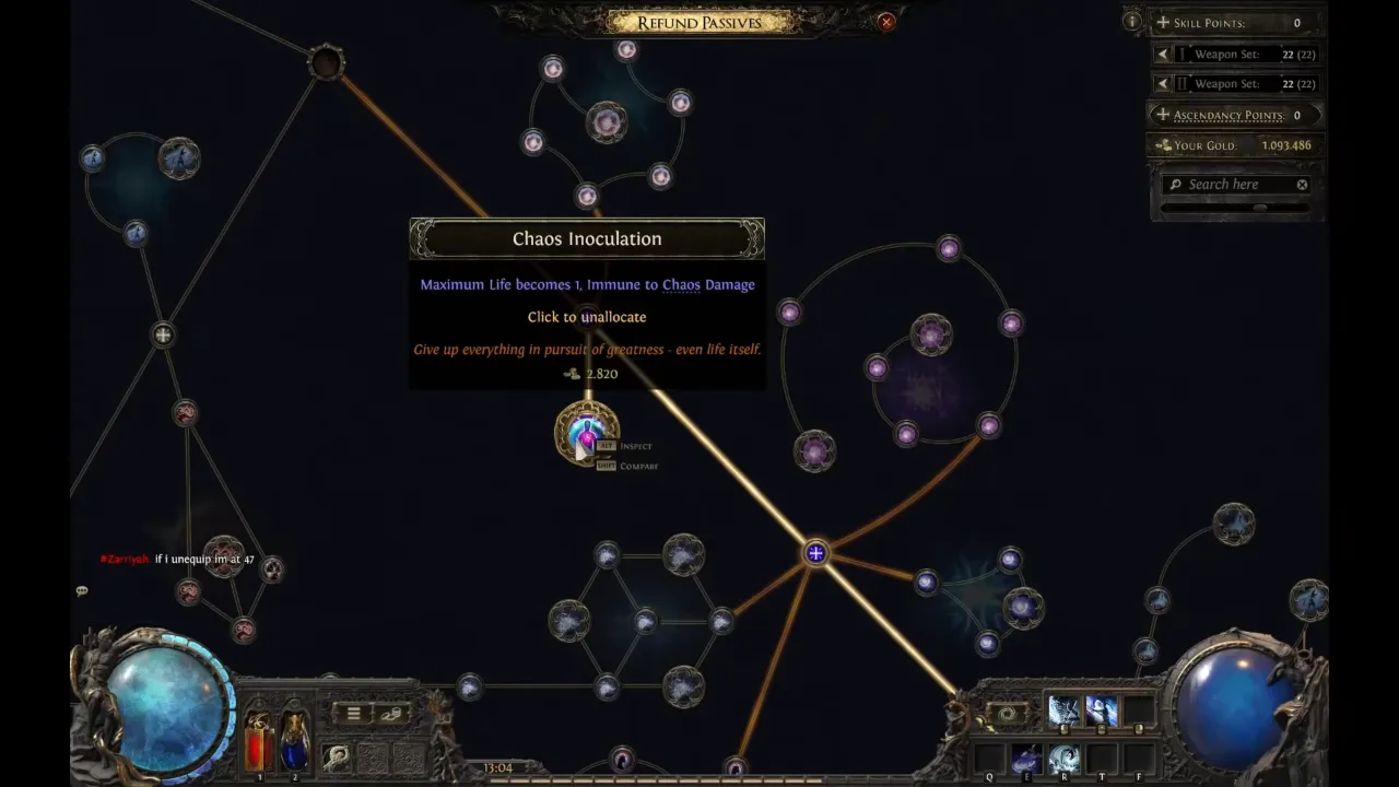 Path of Exile 2 Chaos Inoculation