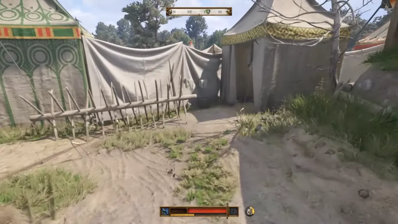 Basan's Tent contaning longsword - Absolver KCD 2