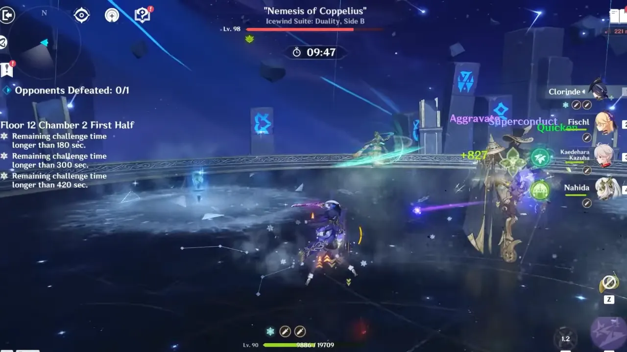Clorinde fighting in Genshin Impact