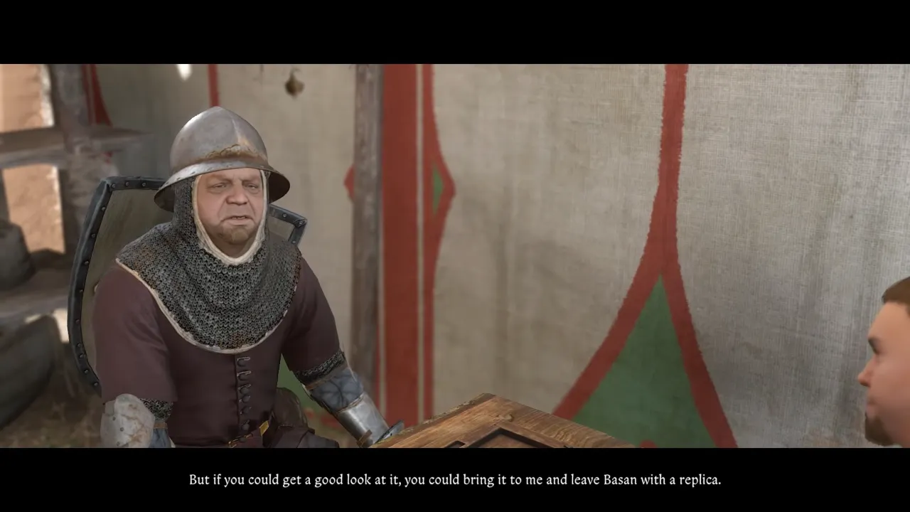 Henry talking to Thomas at the start of Absolver Quest in Kingdom Come Deliverance 2