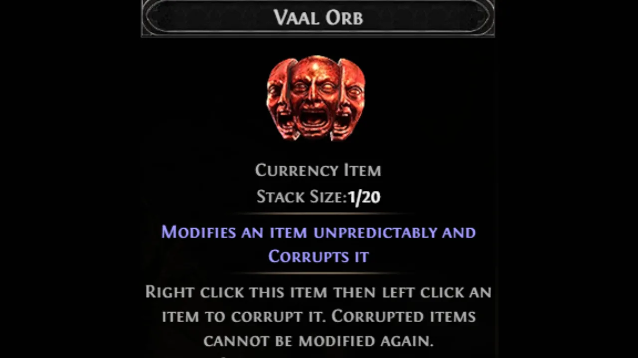 Path of Exile 2 All Vaal Orb Outcomes