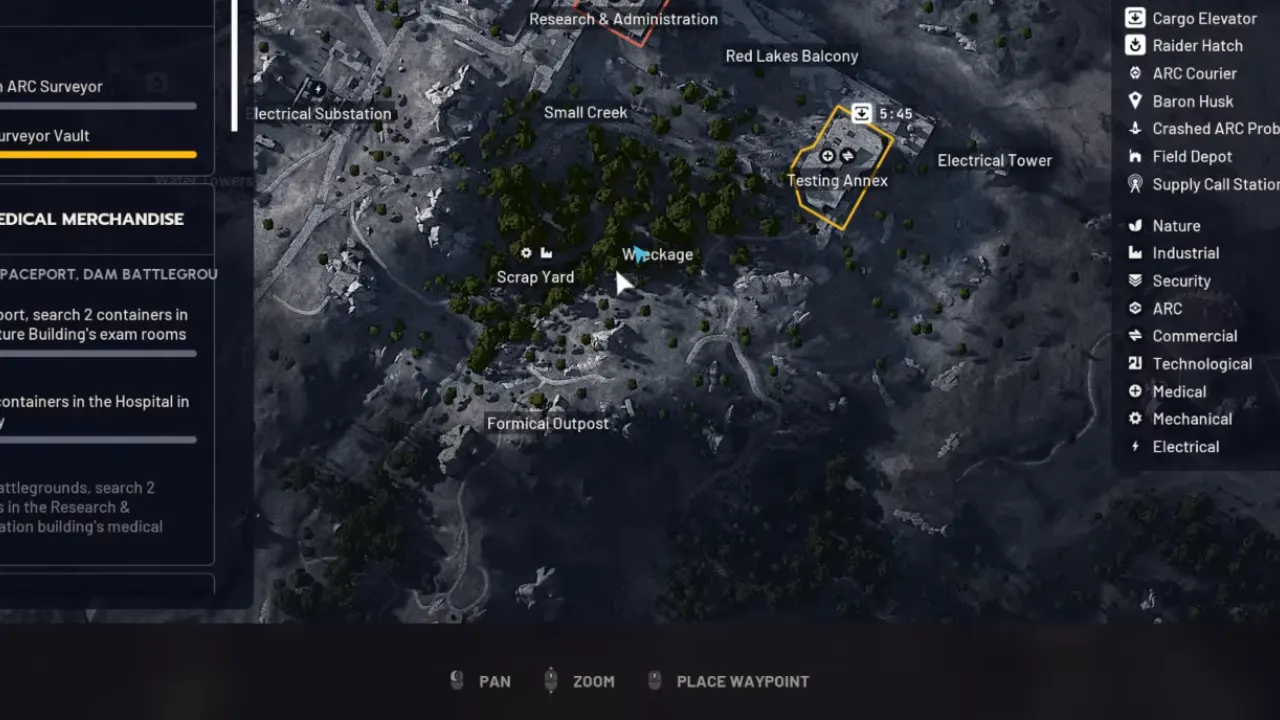 ARC Raiders Wreckage and South Swamp Mushroom Location